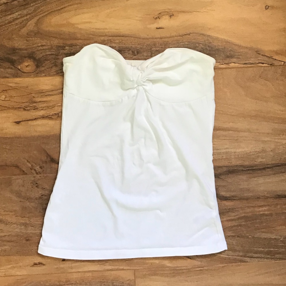 WHITE TUBE TOP
